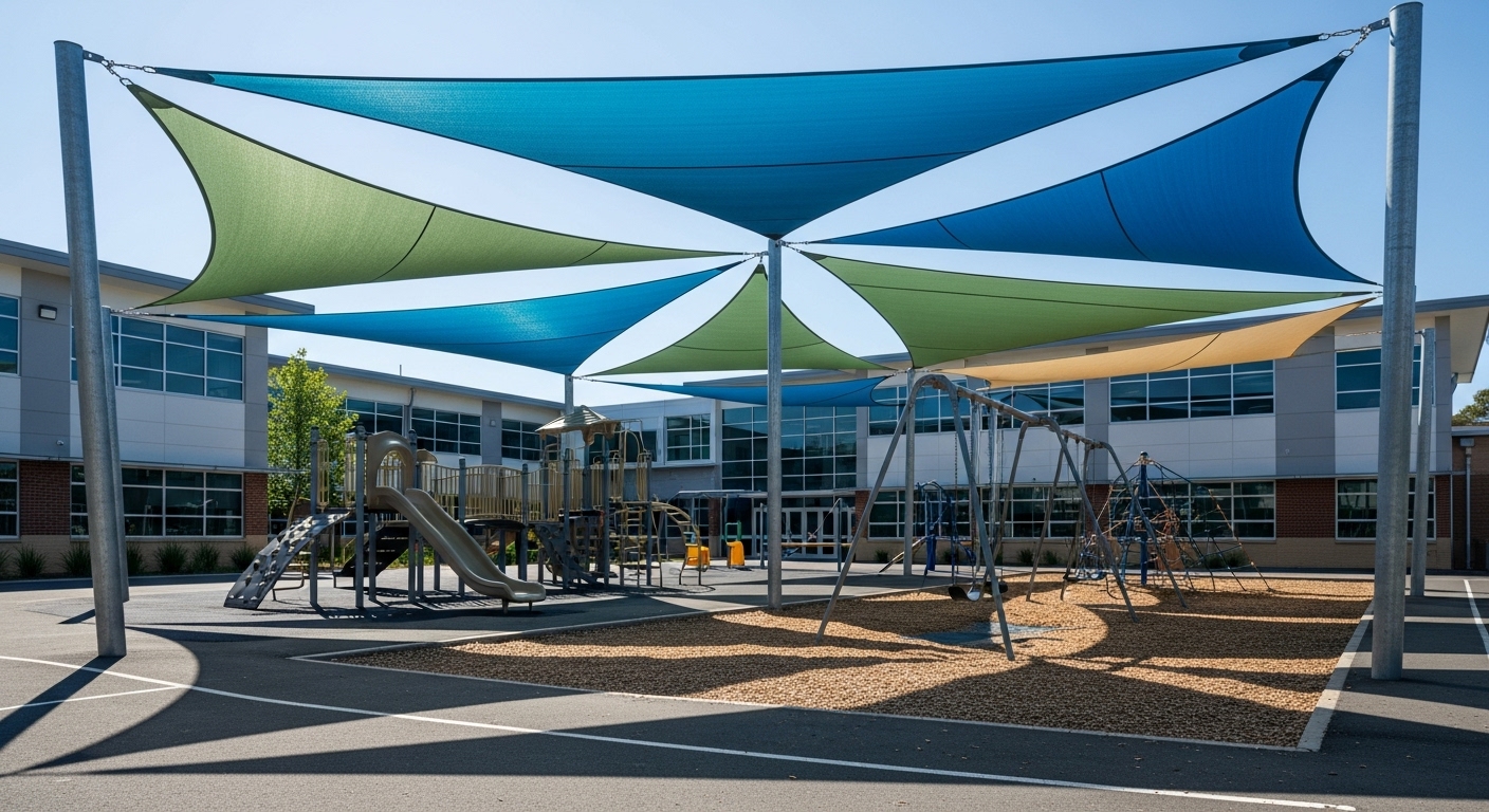 Velarias en Escuelas Protección y Confort